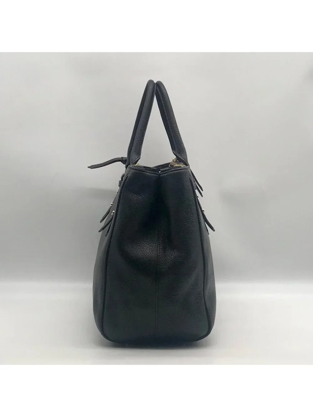 Kate Spade Black Pebbled Leather Leighann Mulberry Street Convertible Satchel